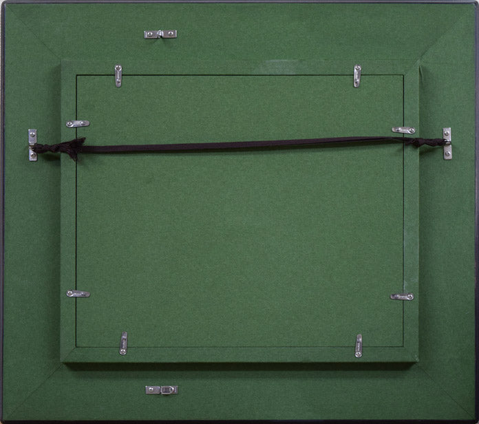 工藤三郎「雷峯塔(杭州西湖)」油絵・F3号 額縁裏側部分