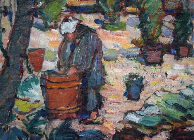 工藤三郎「無題(縦)」油絵・P8号 拡大画像2