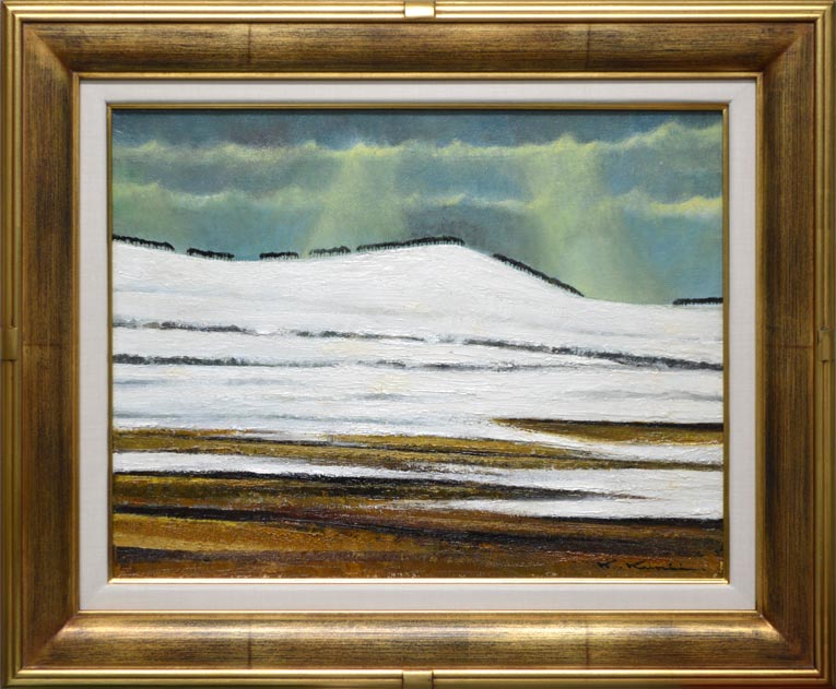 国井澄「早春」油絵・F6号・1967年作