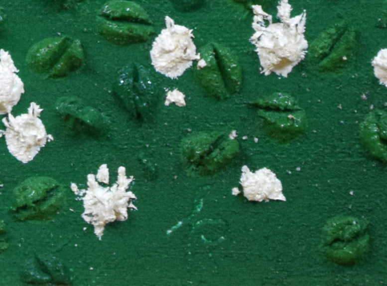 国松登「野の花」油絵・F8号 サイン部分(K)