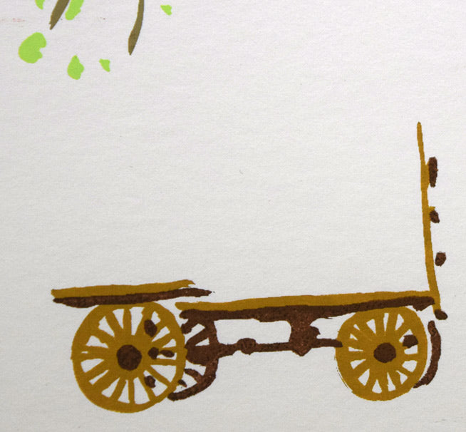 栗谷川健一「はる楡」シルクスクリーン版画 拡大画像5