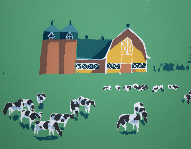 栗谷川健一「太陽と空気と」シルクスクリーン版画 拡大画像3