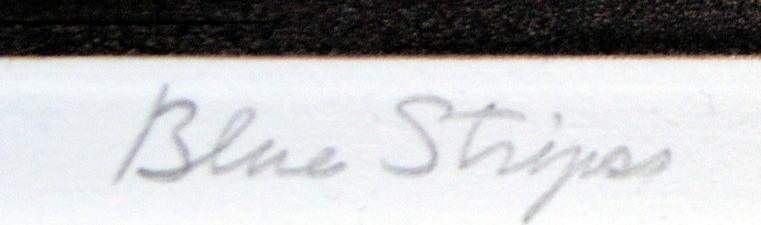 黒田 茂樹「BLUE ships」銅版画 タイトル部分