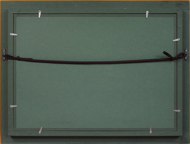 桑原宏「イルクーツク市街(ロシア)」油絵・P6号 額縁裏側画像