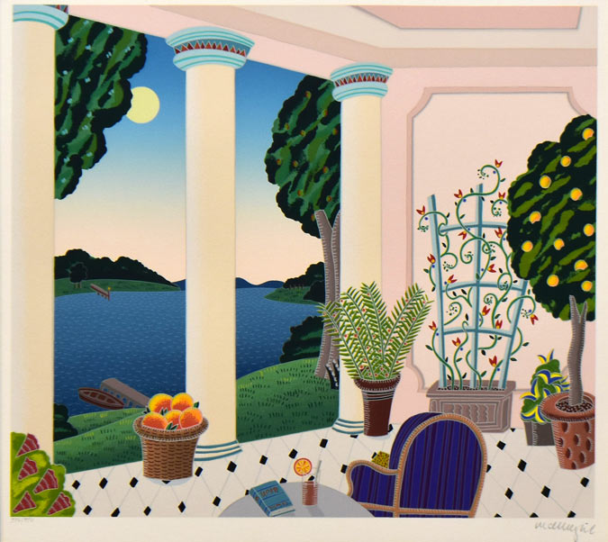 トーマス マックナイト(Thomas McKNIGHT)「プランテーション」シルクスクリーン版画 作品全体画像