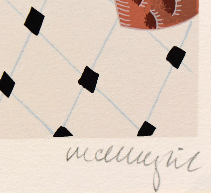 トーマス マックナイト(Thomas McKNIGHT)「プランテーション」シルクスクリーン版画 本人直筆鉛筆サイン