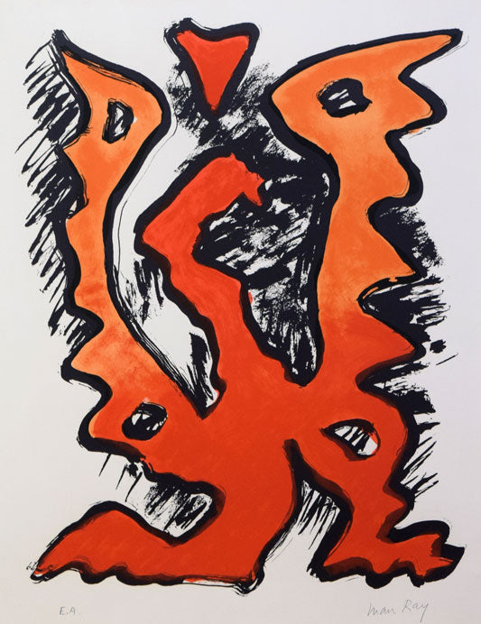 マン レイ(Man RAY)「現代の神話」リトグラフ 作品全体画像