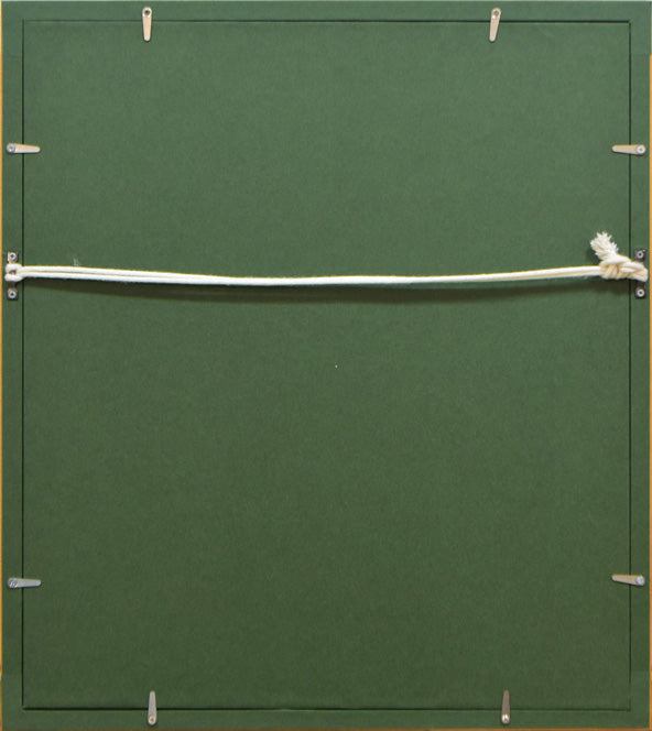 松尾洋明「エルサレム」油絵・F3号 額縁裏側画像