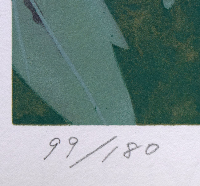 松尾敏男「富貴花(牡丹)」リトグラフ 限定番号(ed,99/180)拡大画像