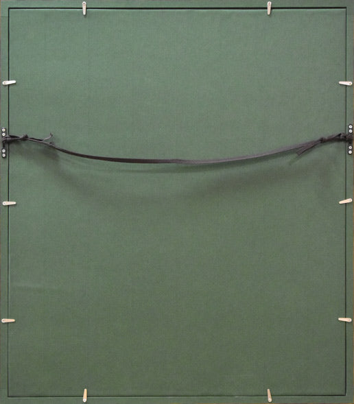 耳野卯三郎「薔薇」油絵・F6号 額縁裏側部分