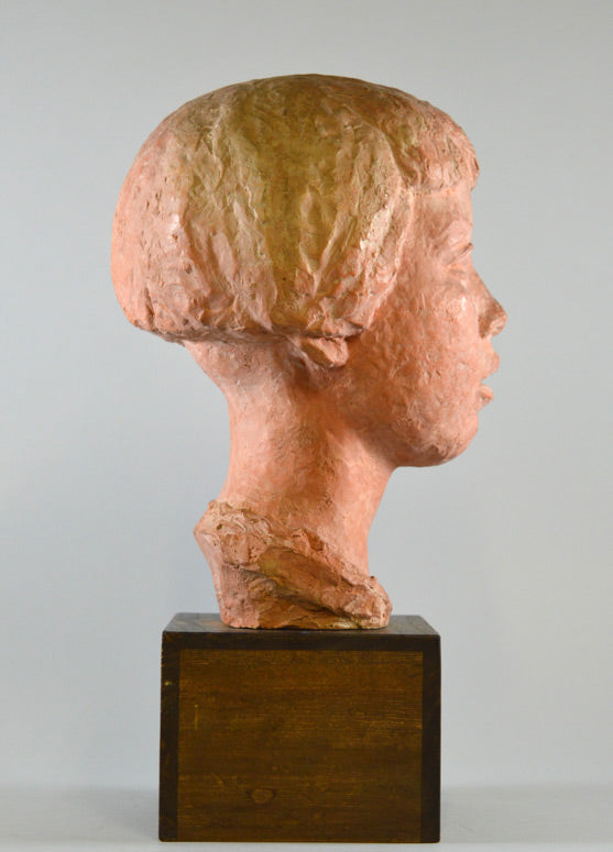 峯孝「少女像」テラコッタ・1955年作7