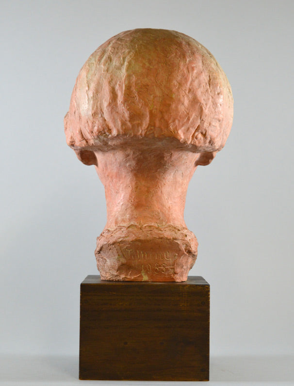 峯孝「少女像」テラコッタ・1955年作9