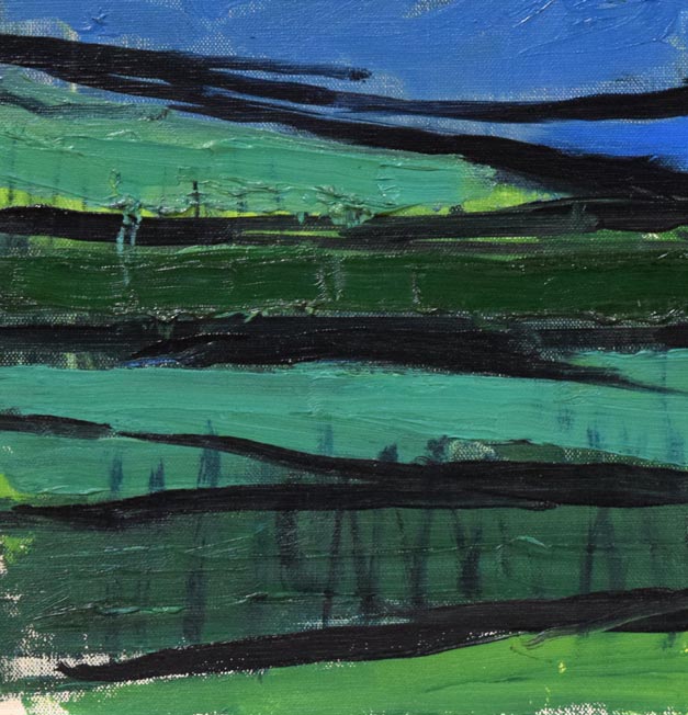 峯 孝「樽前山」油絵・F8号 拡大画像3