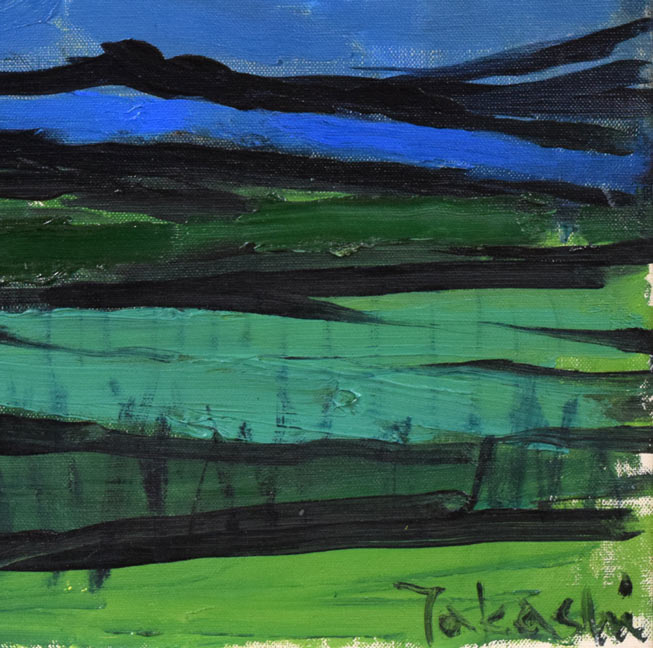 峯 孝「樽前山」油絵・F8号 拡大画像4