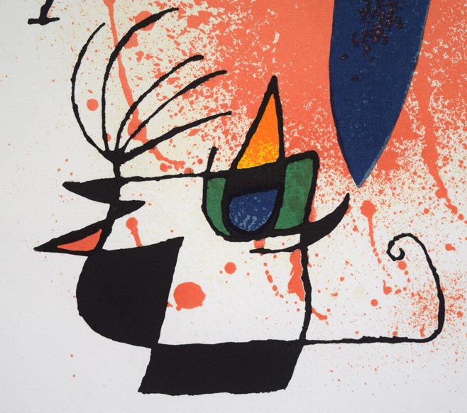 ジョアン・ミロ「『リトグラフⅠ』よりPL,4」リトグラフ 拡大画像2