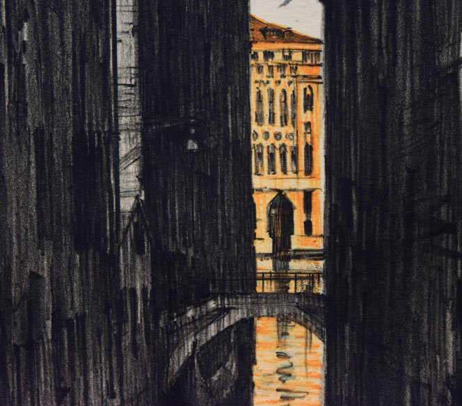 三栖右嗣「ヴェネツィアⅢ」リトグラフ 拡大画像3