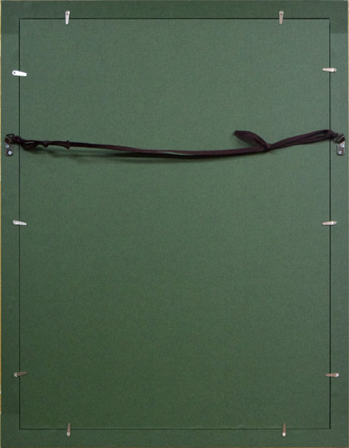 三栖右嗣「ヴェネツィアⅢ」リトグラフ 額縁裏側画像