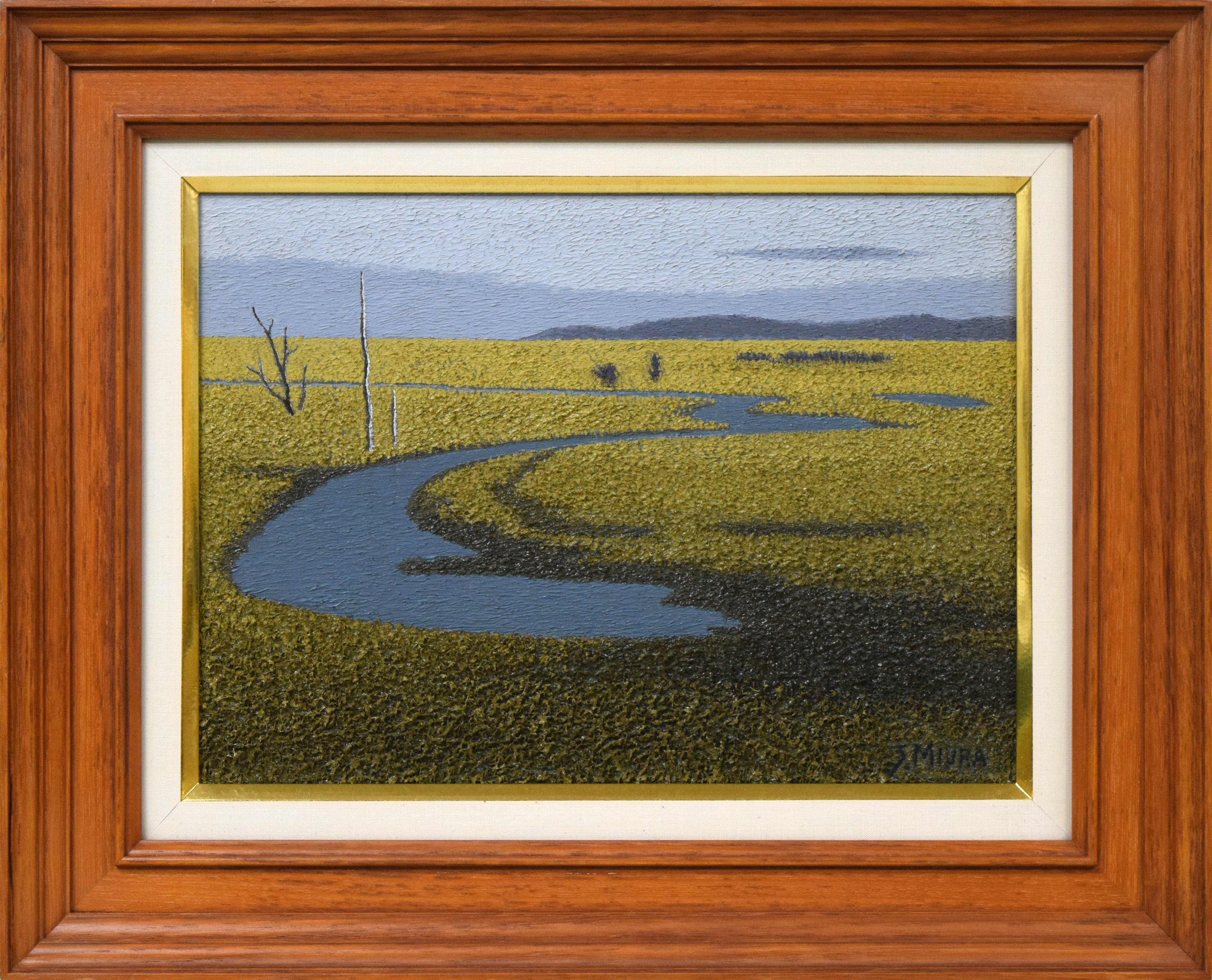 三浦俊輔「根釧原野」油絵・F4号