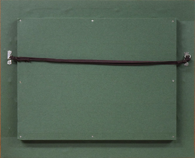 三浦俊輔「根釧原野」油絵・F4号 額縁裏側画像