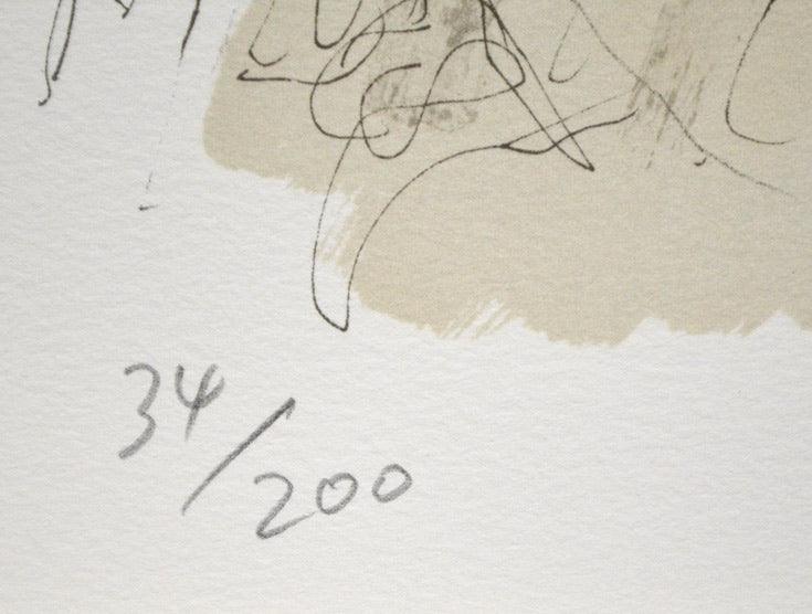 宮永岳彦「婦人像」リトグラフ 限定番号部分