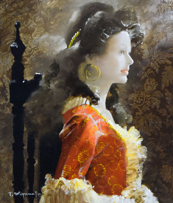 宮永岳彦「雅」油絵・F10号 作品全体拡大画像