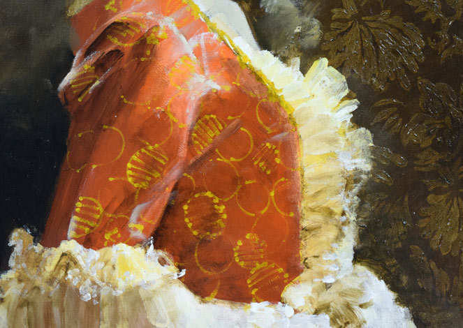 宮永岳彦「雅」油絵・F10号 拡大画像2