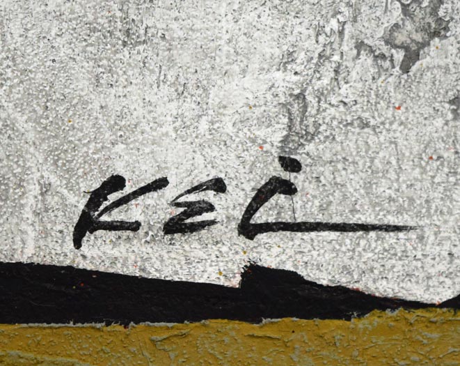 宮田圭「黎-25」油絵・P10号 サイン拡大画像