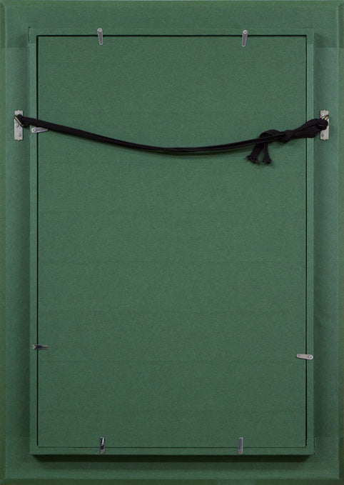 百瀬郷志「葡萄とコスモスと」油絵・M10号 額縁裏側部分