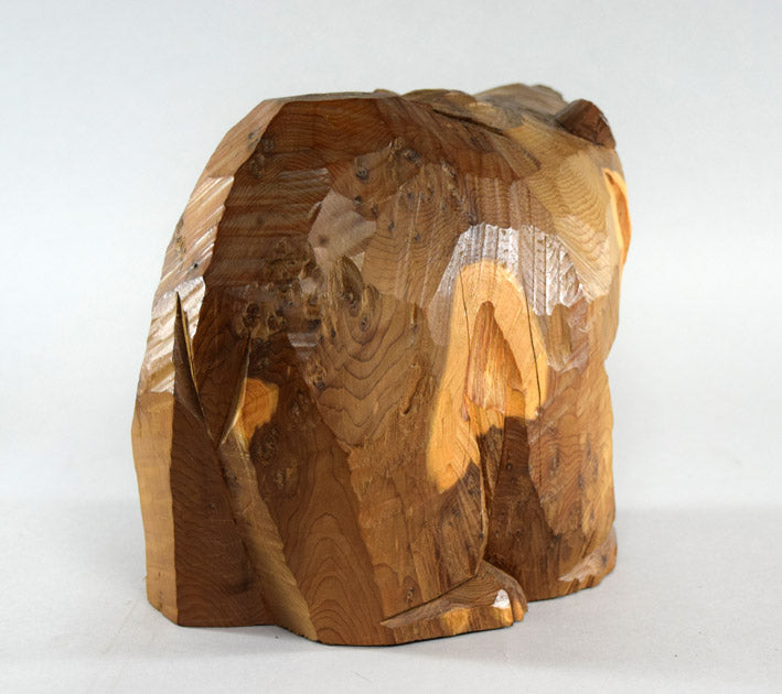 引間二郎(木歩)「かたらい」木彫熊(八雲) 全体像6