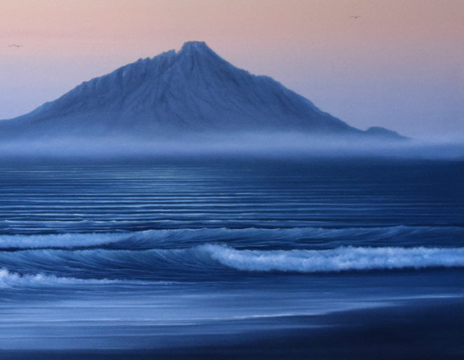 森田哲隆「利尻岳」油絵・F50号 拡大画像4