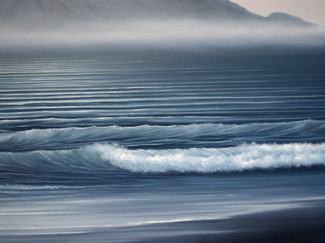 森田哲隆「利尻岳」油絵・F50号 拡大画像6