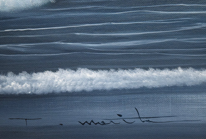 森田哲隆「利尻岳」油絵・F50号 サイン拡大画像