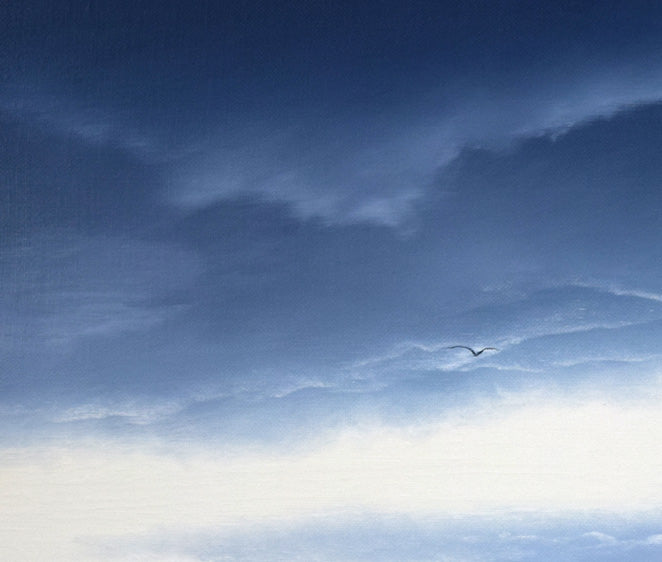 森田哲隆「節厳(室蘭・大黒島)」油絵・F10号 拡大画像1