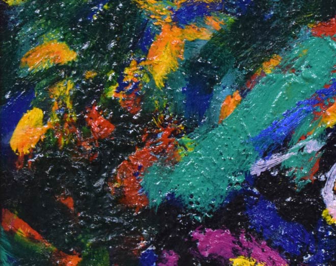 村元俊郎「セニョリータ」油絵・F6号 拡大画像2