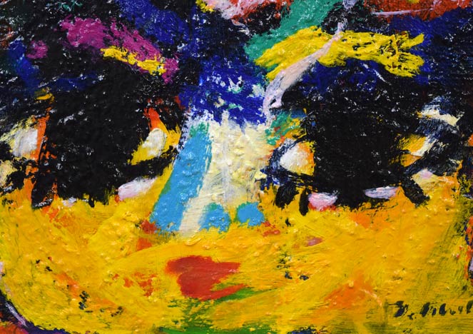 村元俊郎「セニョリータ」油絵・F6号 拡大画像3