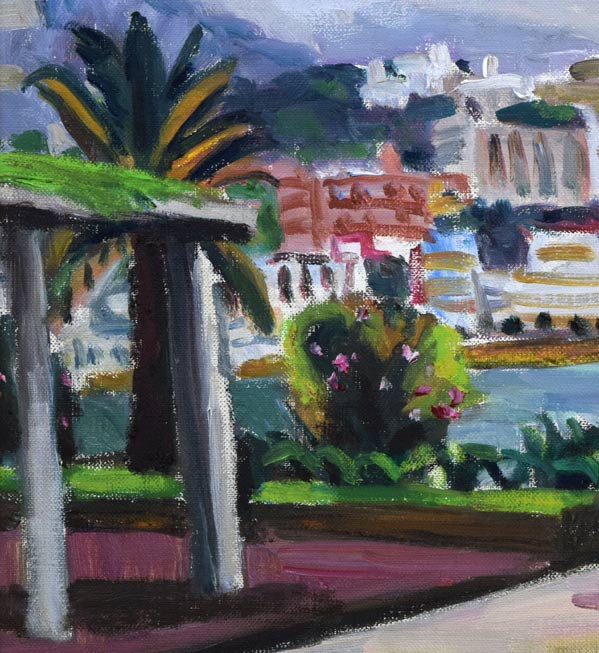 村田省蔵「六月の熱海」油絵・F6号 拡大画像2