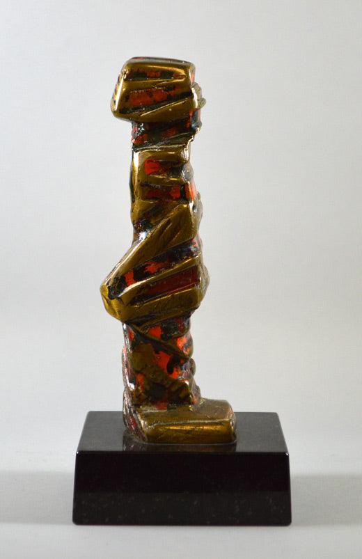 流政之「風雪100年」ブロンズ・漆 拡大部分5