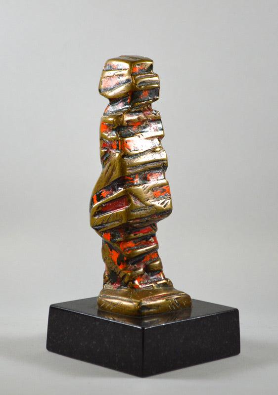 流政之「風雪100年」ブロンズ・漆 拡大部分6