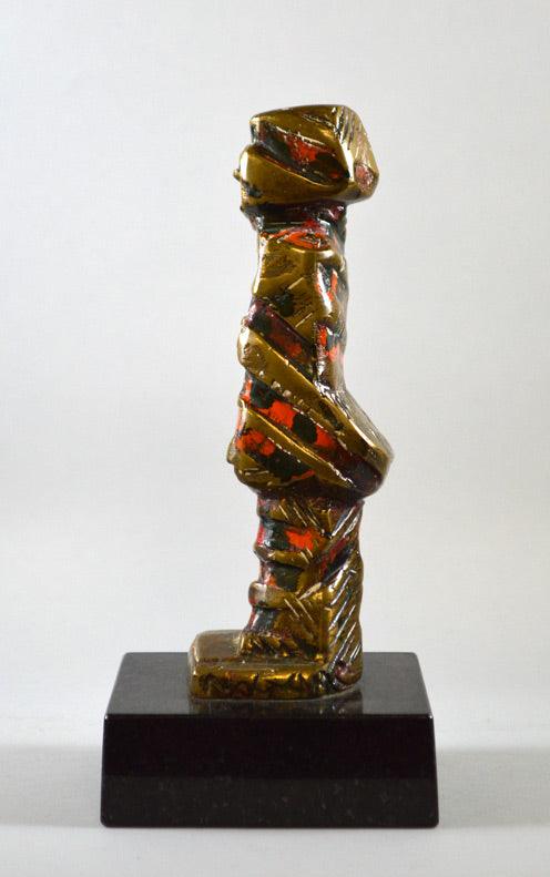 流政之「風雪100年」ブロンズ・漆 拡大部分7