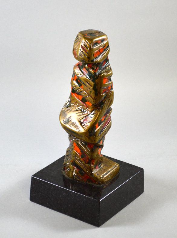 流政之「風雪100年」ブロンズ・漆 拡大部分8