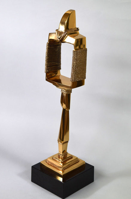 流政之「サキモリ2003」ブロンズ作品 作品全体画像2