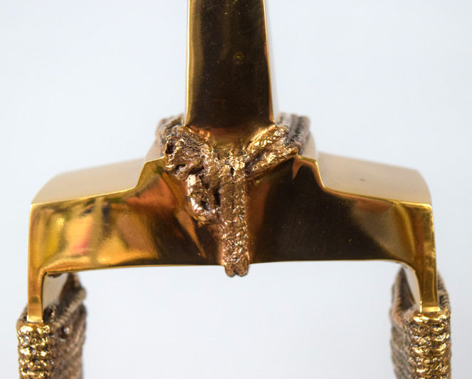 流政之「サキモリ2003」ブロンズ作品 作品拡大画像4(後面)