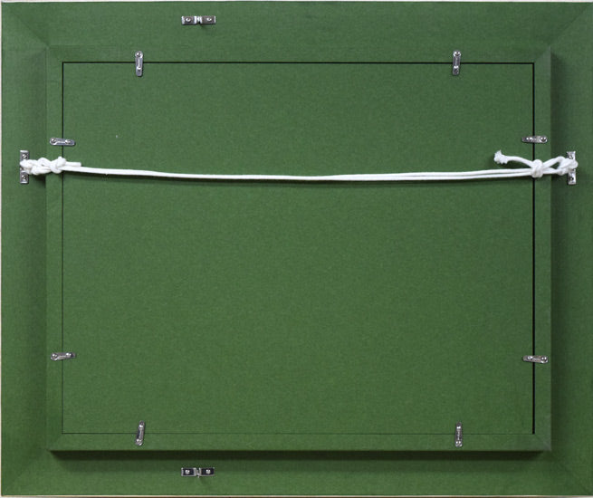 内藤一男「ライラック」油絵・F6号 額縁裏側画像