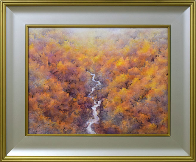 中嶌虎威「渓声」日本画・P10号