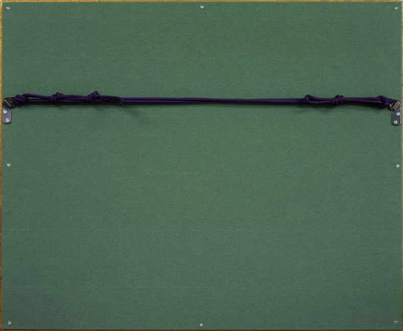 中村善策「雨後の隅田川」油絵・F4号 額縁裏側部分