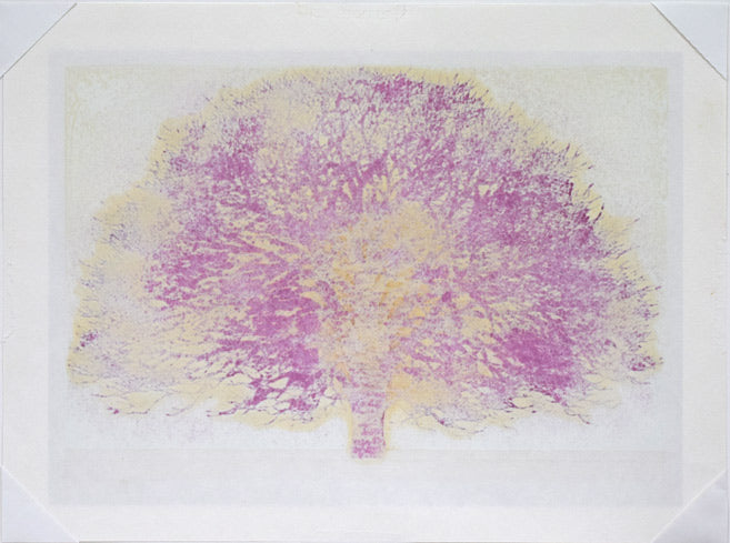 並木一「Tree Scene 60」木版画 作品裏側画像