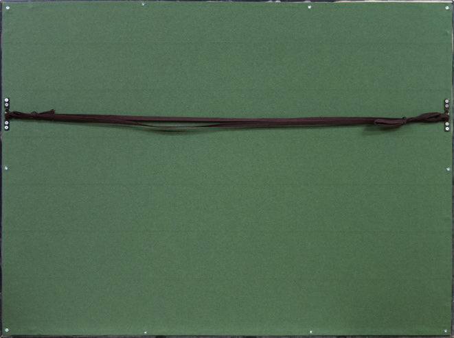 並木一「Tree Scene 60」木版画 額縁裏側画像