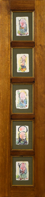 成田泰明「五窓作品1」墨彩画