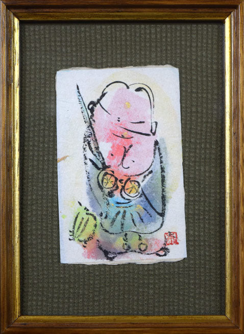 成田泰明「五窓作品1」墨彩画 拡大画像1