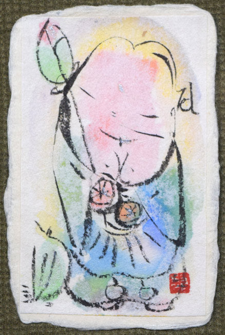 成田泰明「五窓作品1」墨彩画 拡大画像6